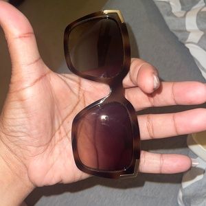 Chloe women havana square sunglasses